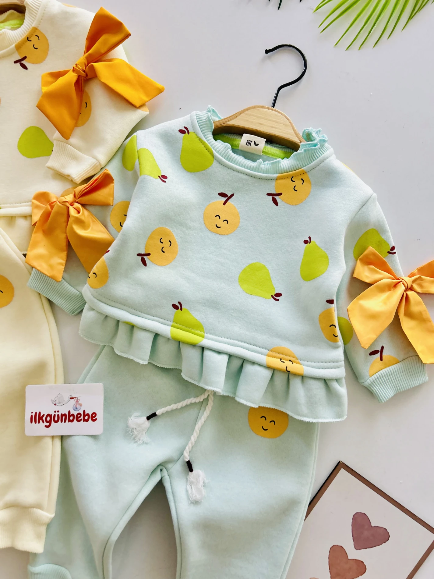 Kolları Fiyonklu Premium 3 İp Şardonlu Kalite Kışlık Takım