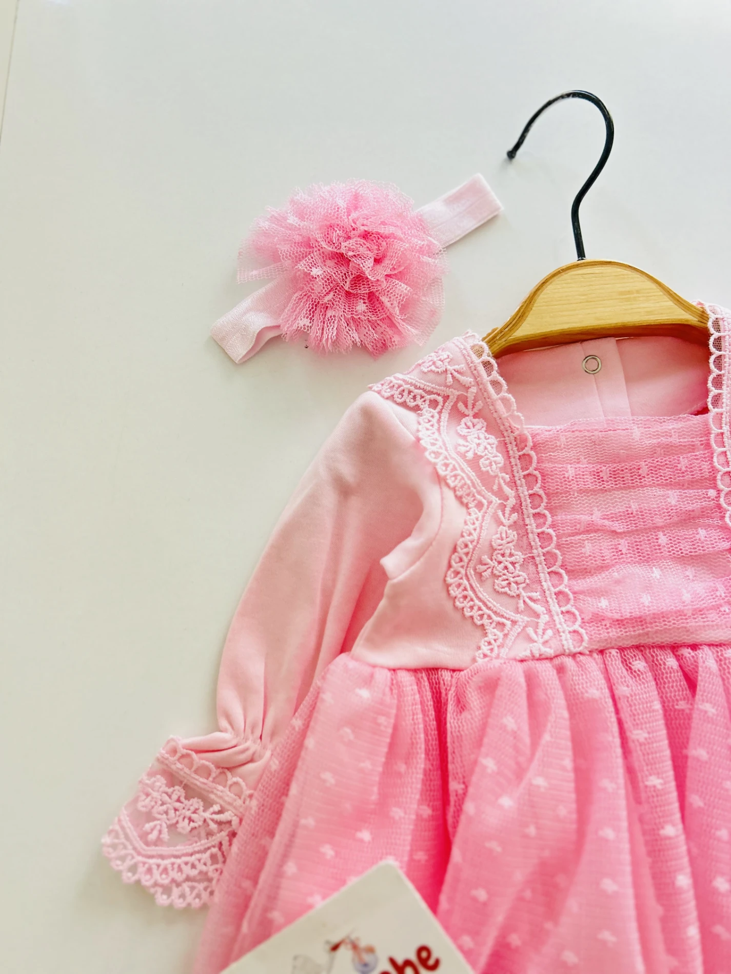 Güpür Dantel Bandanalı Mevlüt / Özel Gün Elbise Set-