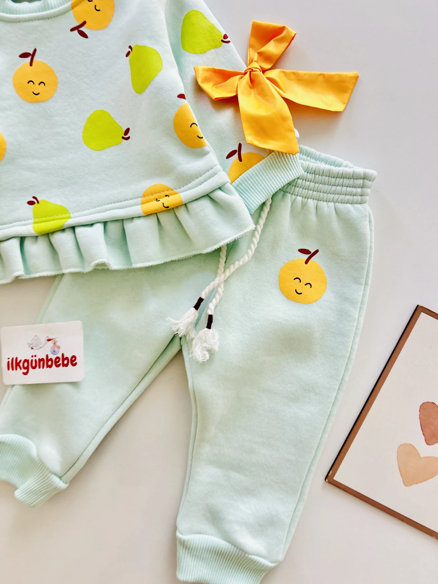 Kolları Fiyonklu Premium 3 İp Şardonlu Kalite Kışlık Takım