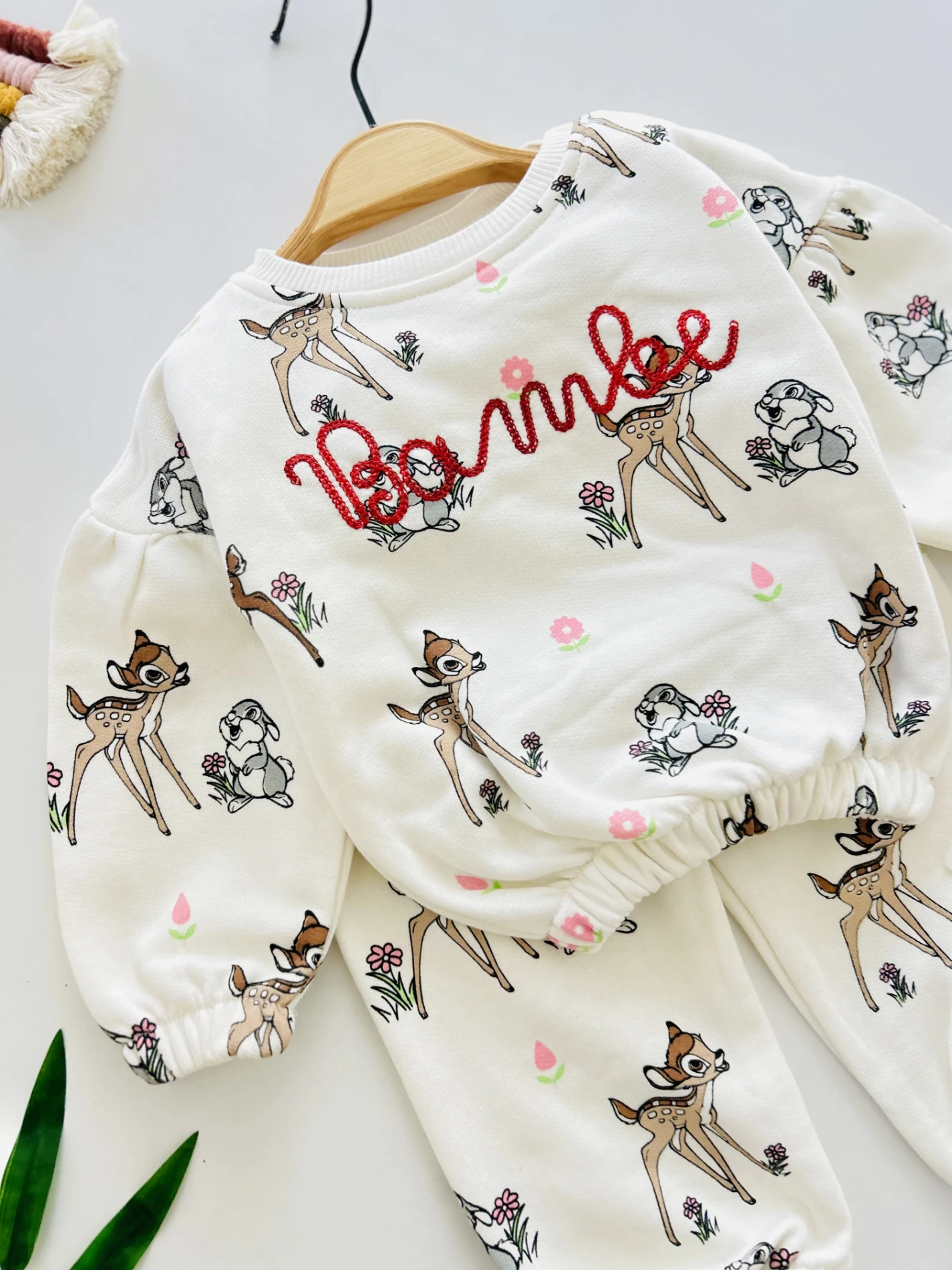 Bambi Baskılı 3 İp İçi Şardonlu 2’li Takım