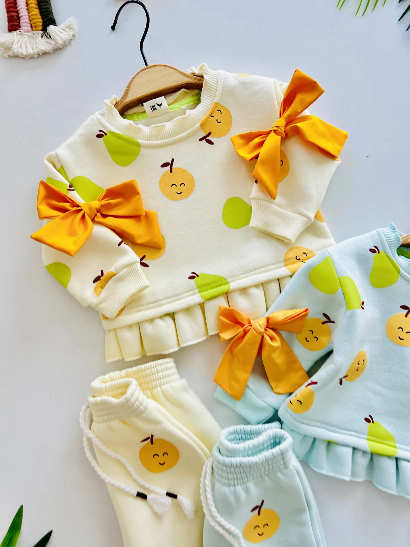 Kolları Fiyonklu Premium 3 İp Şardonlu Kalite Kışlık Takım