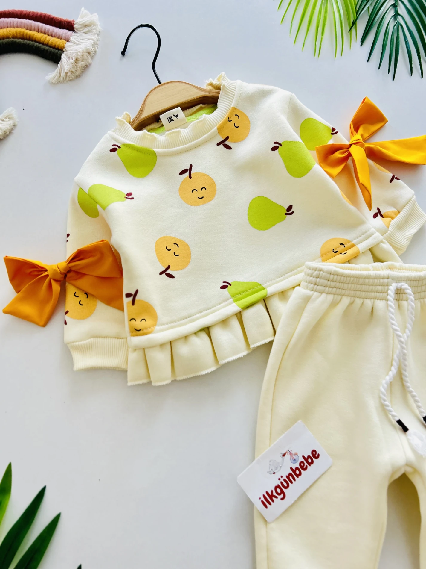 Kolları Fiyonklu Premium 3 İp Şardonlu Kalite Kışlık Takım