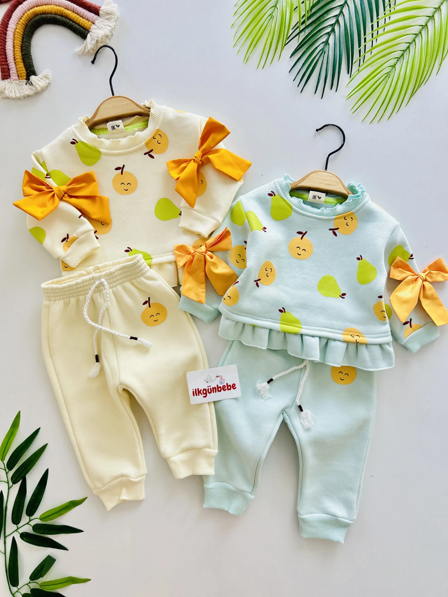 Kolları Fiyonklu Premium 3 İp Şardonlu Kalite Kışlık Takım