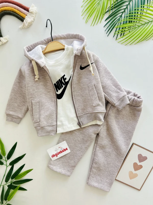 Marka 3 İp Şardonlu Kışlık Premium Kalite 3’lü Takım