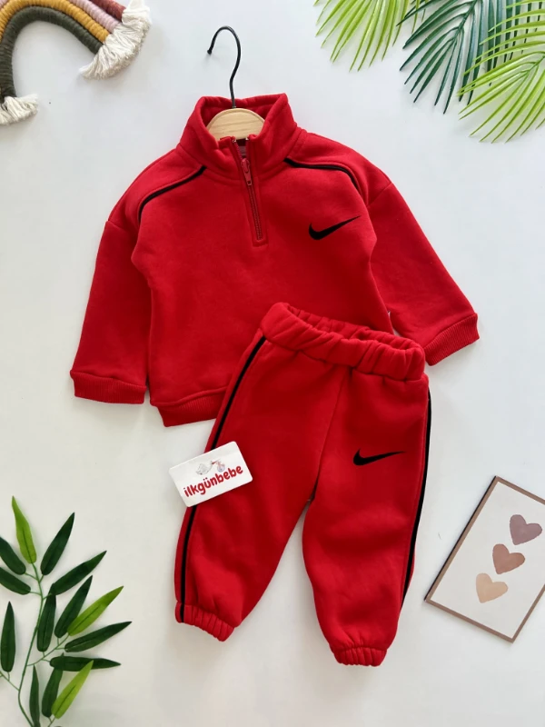 Marka Dik Yakalı 3 İp Şardonlu Kışlık Takım