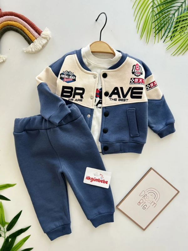 Brave Yarışçı 3 İp İçi Şardonlu 3’lü Kışlık Spor Takım