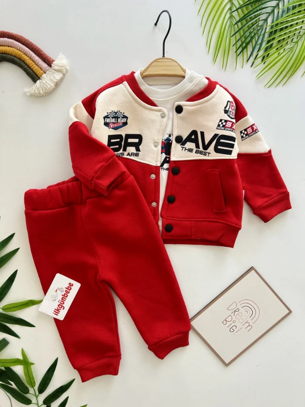 Brave Yarışçı 3 İp İçi Şardonlu 3’lü Kışlık Spor Takım