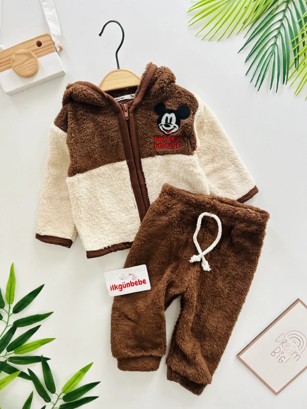Mickey Mouse Welsoft Kışlık 2’li Takım