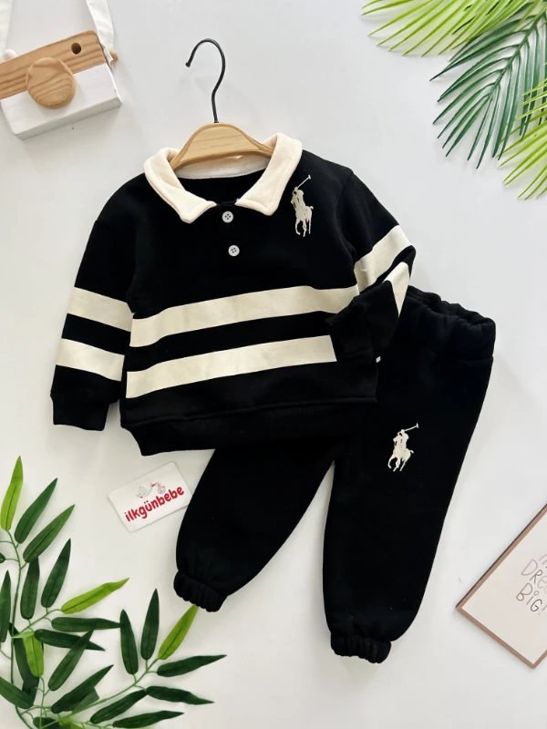 Marka  Polo  Yakalı 3 İp Şardonlu Kışlık Takım