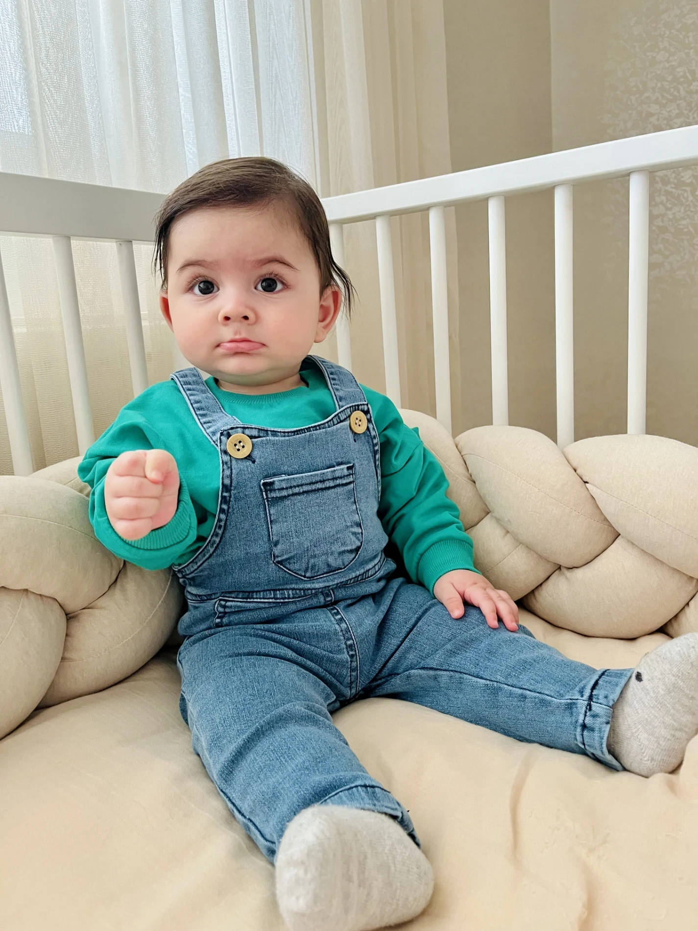 Likralı Yumuşacık Denim Esnek Kot Salopetli Sweatli 2’li Cool Unisex Takım