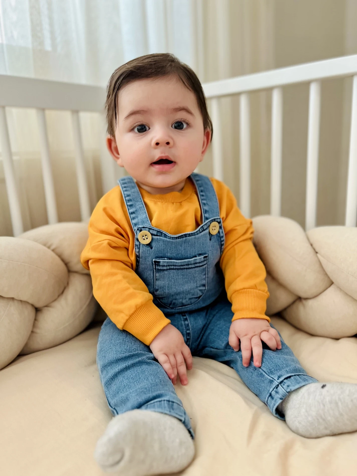 Likralı Yumuşacık Denim Esnek Kot Salopetli Sweatli 2’li Cool Unisex Takım