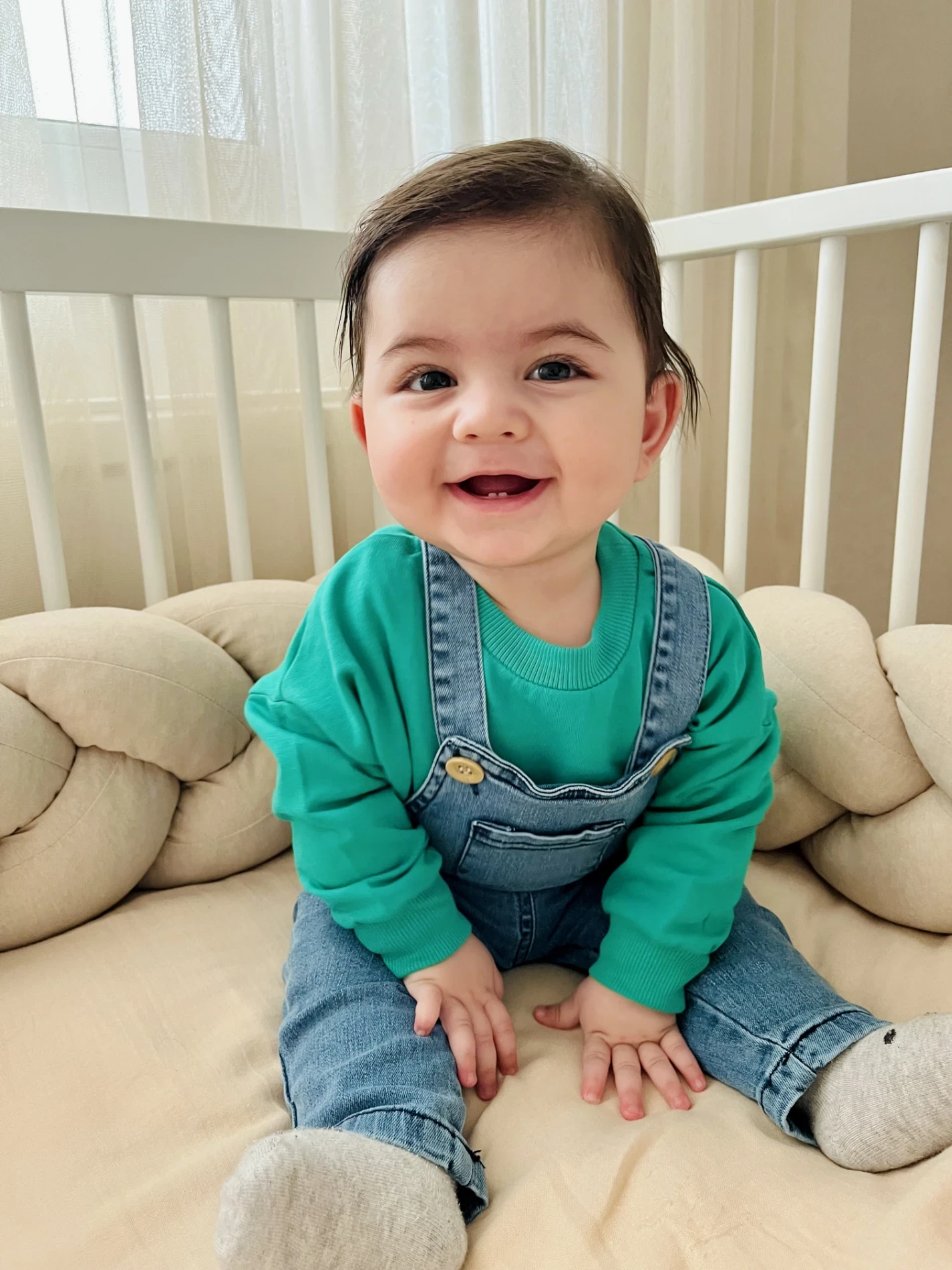 Likralı Yumuşacık Denim Esnek Kot Salopetli Sweatli 2’li Cool Unisex Takım