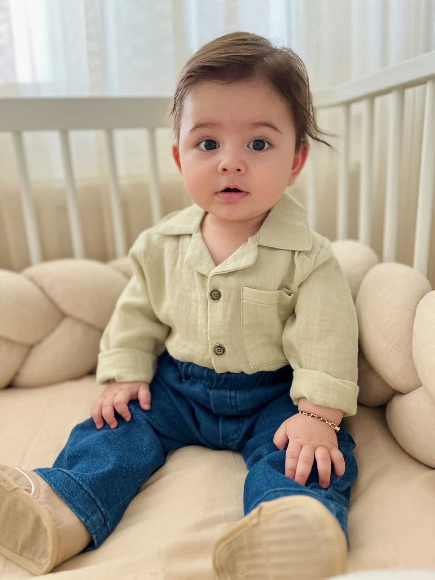 Müslin Kumaş Cepli Gömlekli Likralı Esnek Kumaş Pantalonlu %100 Pamuk Premium Kalite 2’li Takım