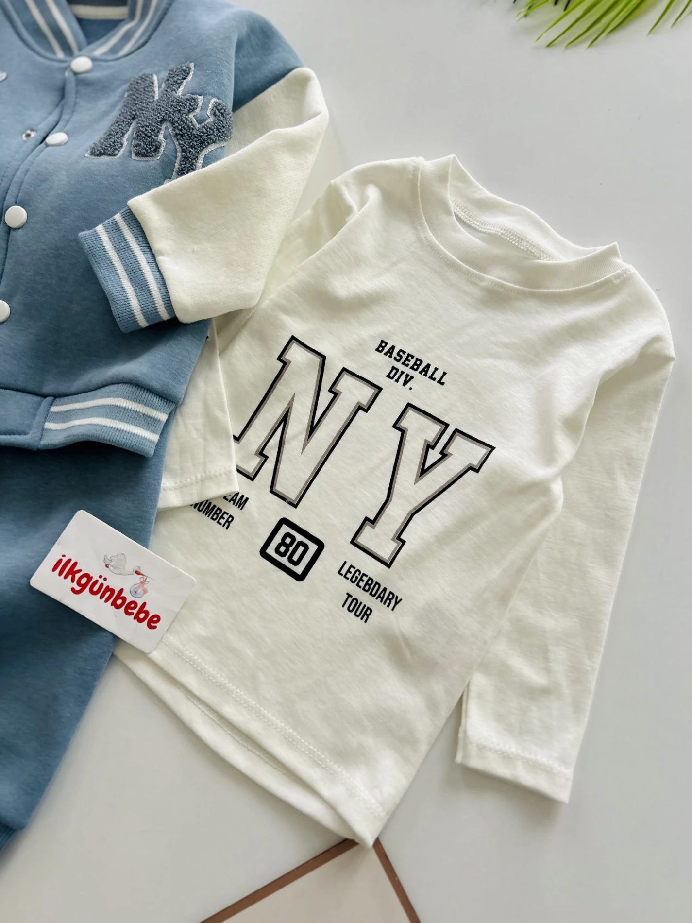 NY Nakışlı Premium Kalite 3 İp Şardonlu Kışlık 3’lü Takım