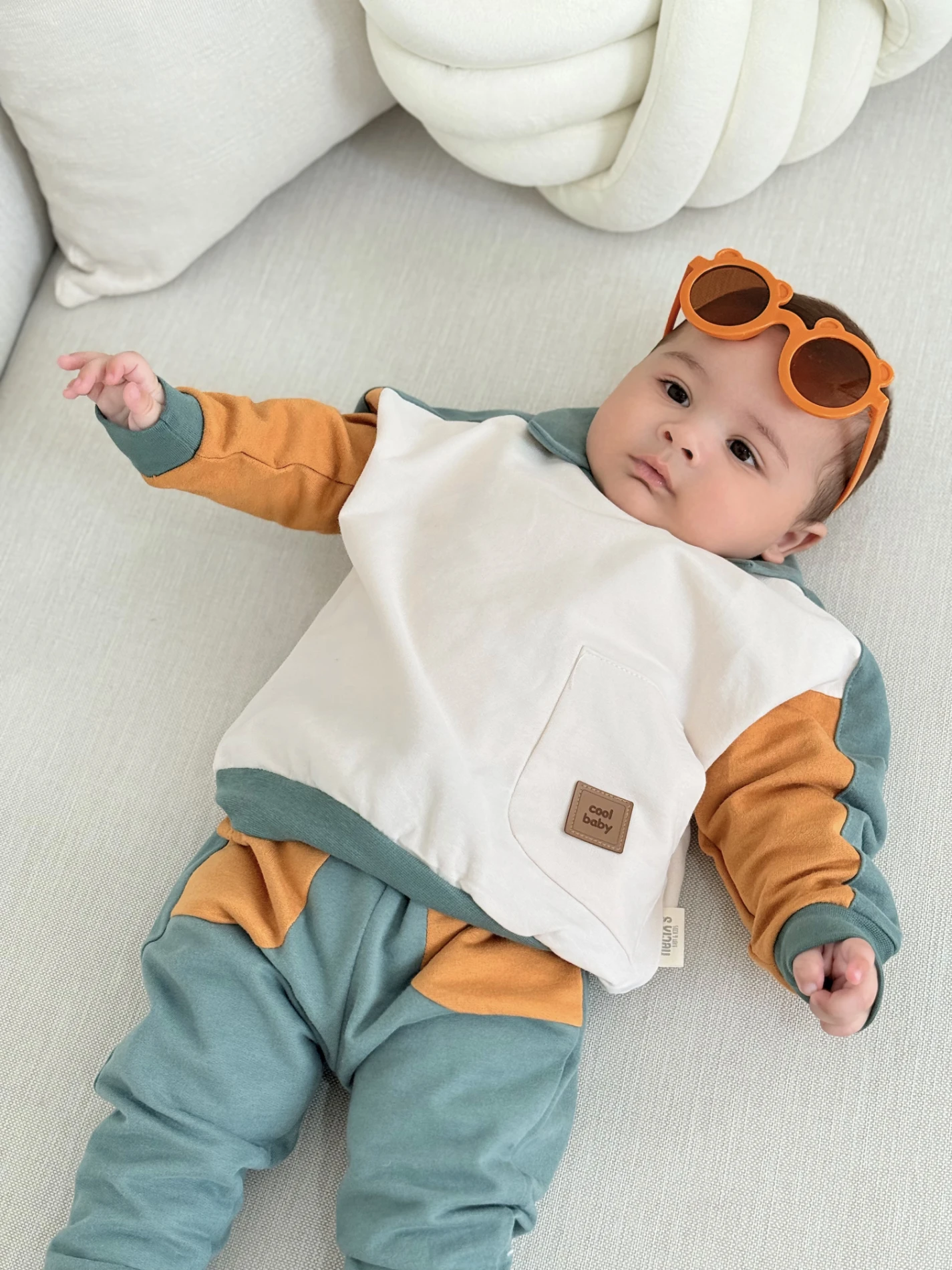 Cool Baby Polo Yaka %100 Pamuk 2’li Takım