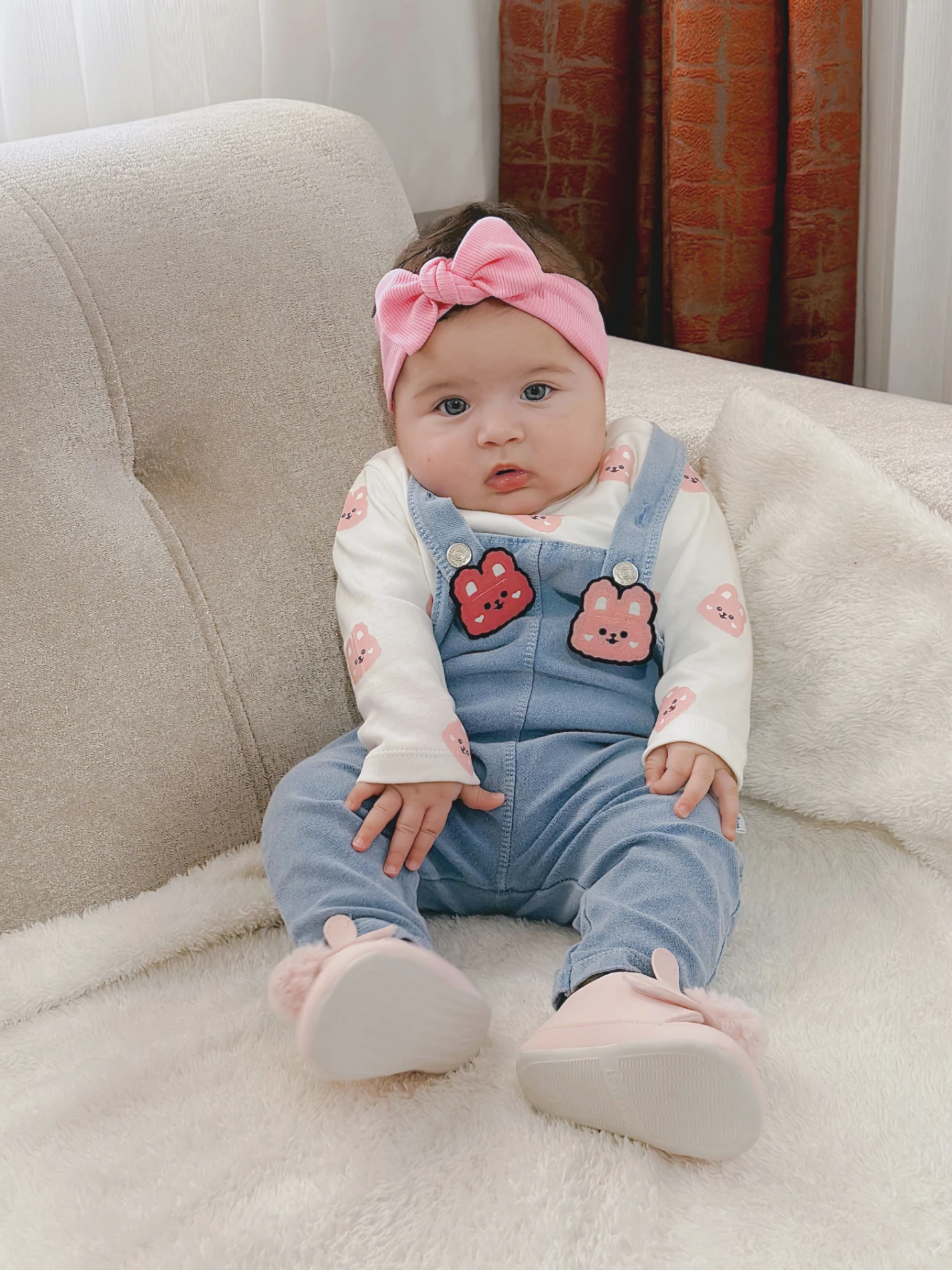 Sevimli Figür Desenli %100 Pamuk Likralı 2’li Takım