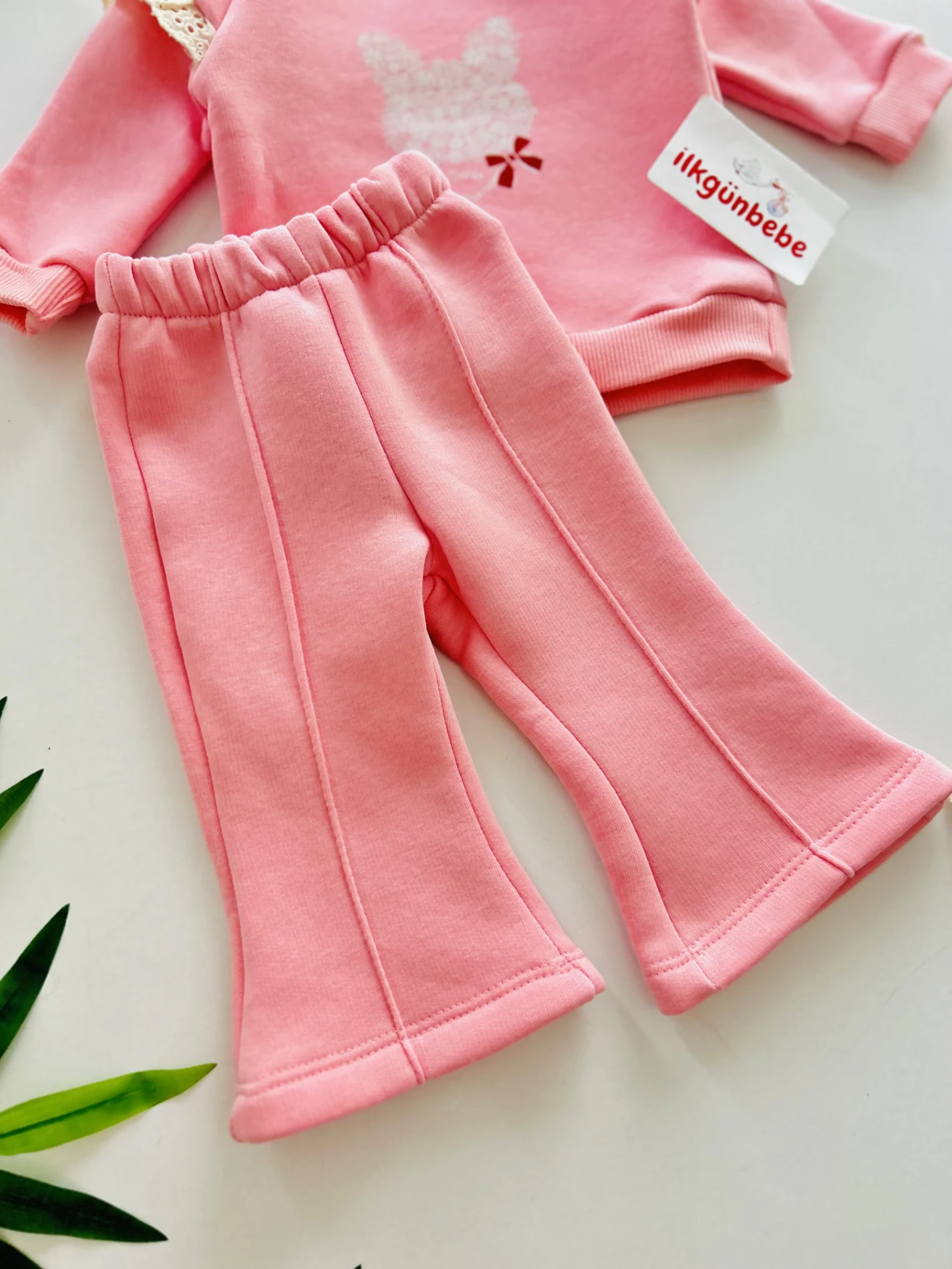 Çiçek Desenli 3 İp Şardonlu Premium Kalite 2’li Takım