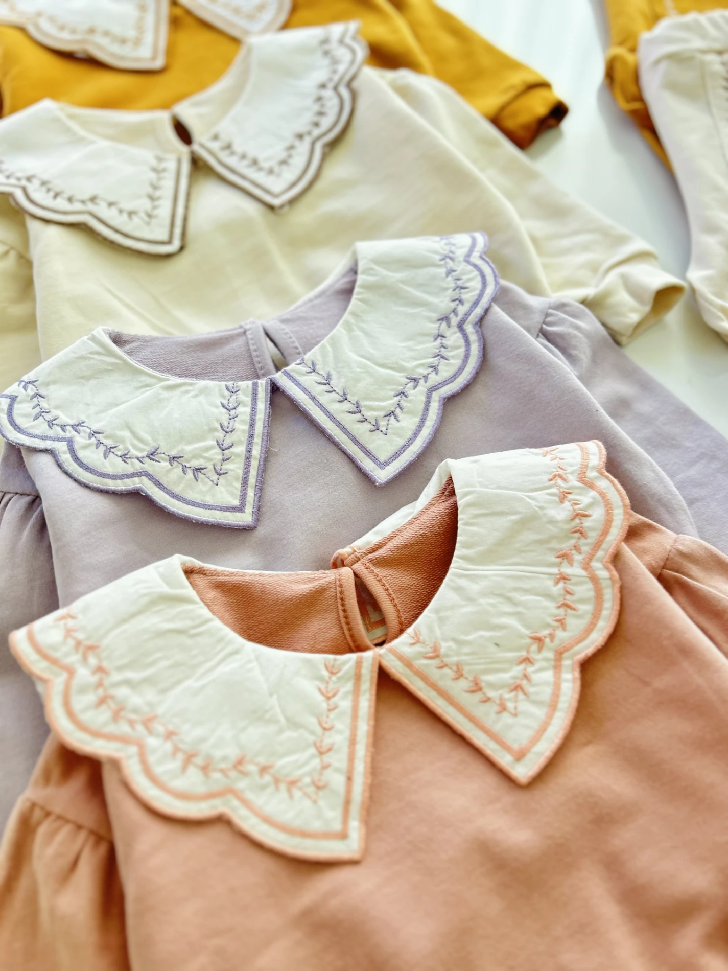 Vintage Yaka %100 Pamuk Premium Kalite 2’li Takım