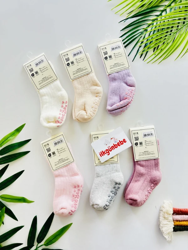 6’lı Kaydırmaz Havlu Çorap 0-2 yaş 