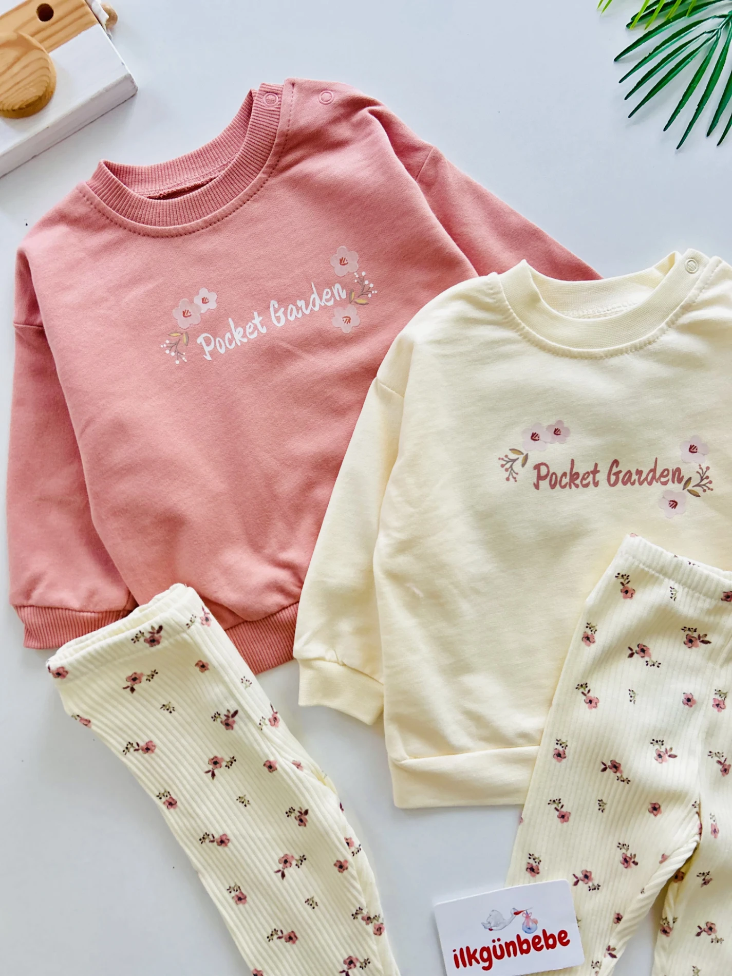 Çiçek Desenli Taytlı 2’li Takım