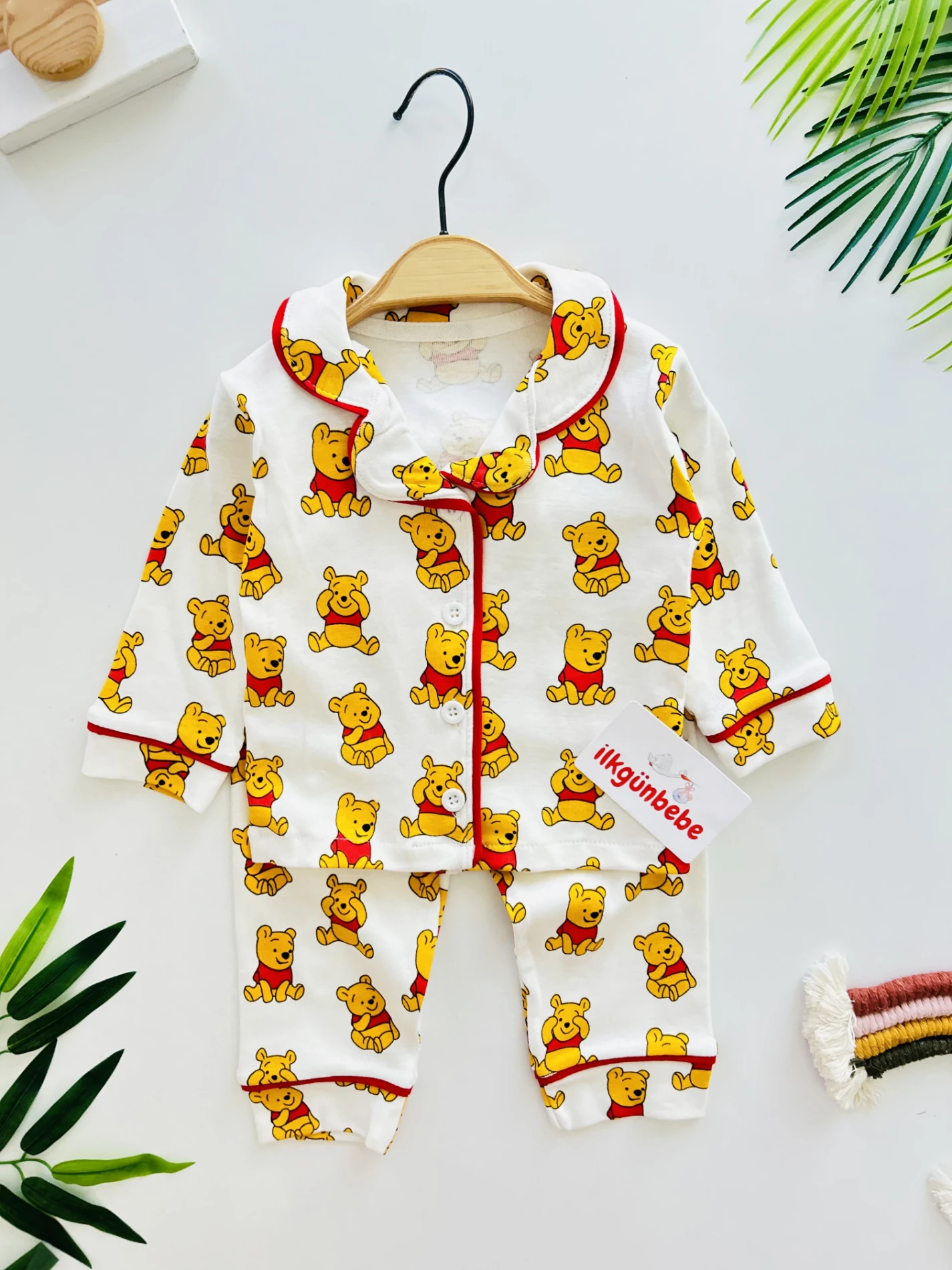 Winnie The Pooh %100 Pamuk Pijama Takımı