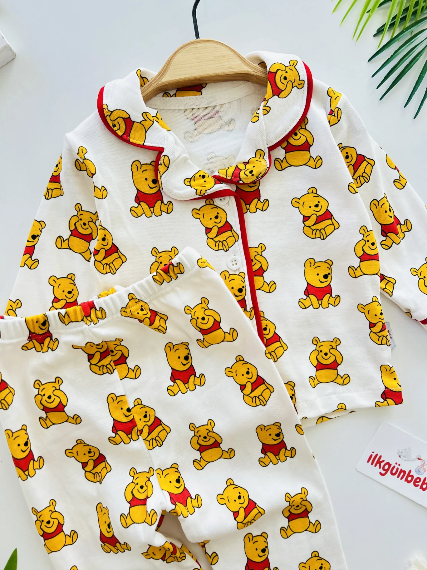 Winnie The Pooh %100 Pamuk Pijama Takımı