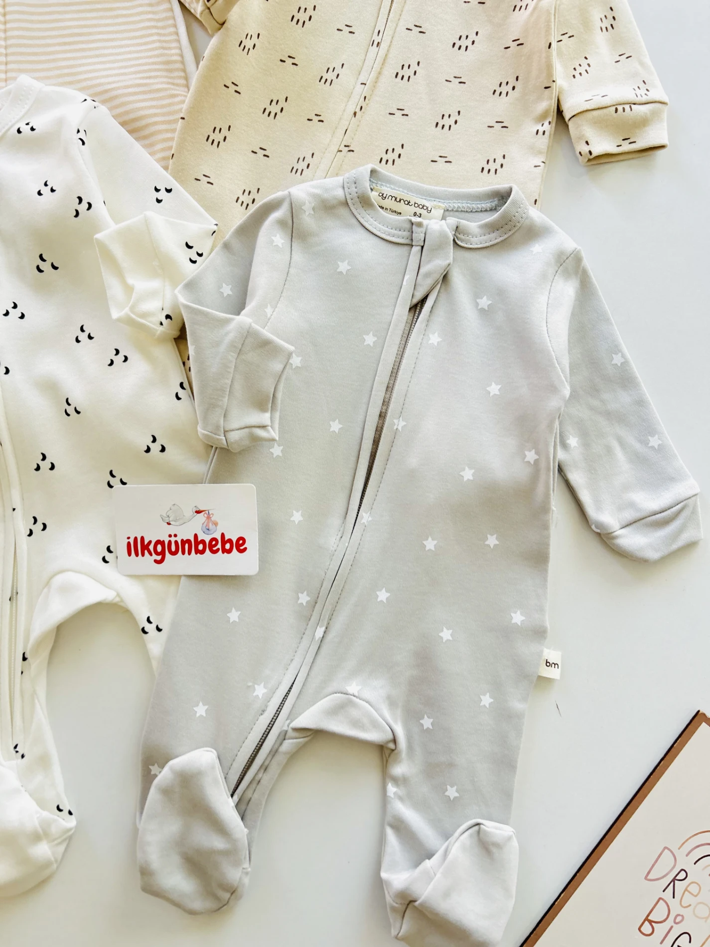 Basic Soft %100 Pamuk 4 Parça Tulum Set