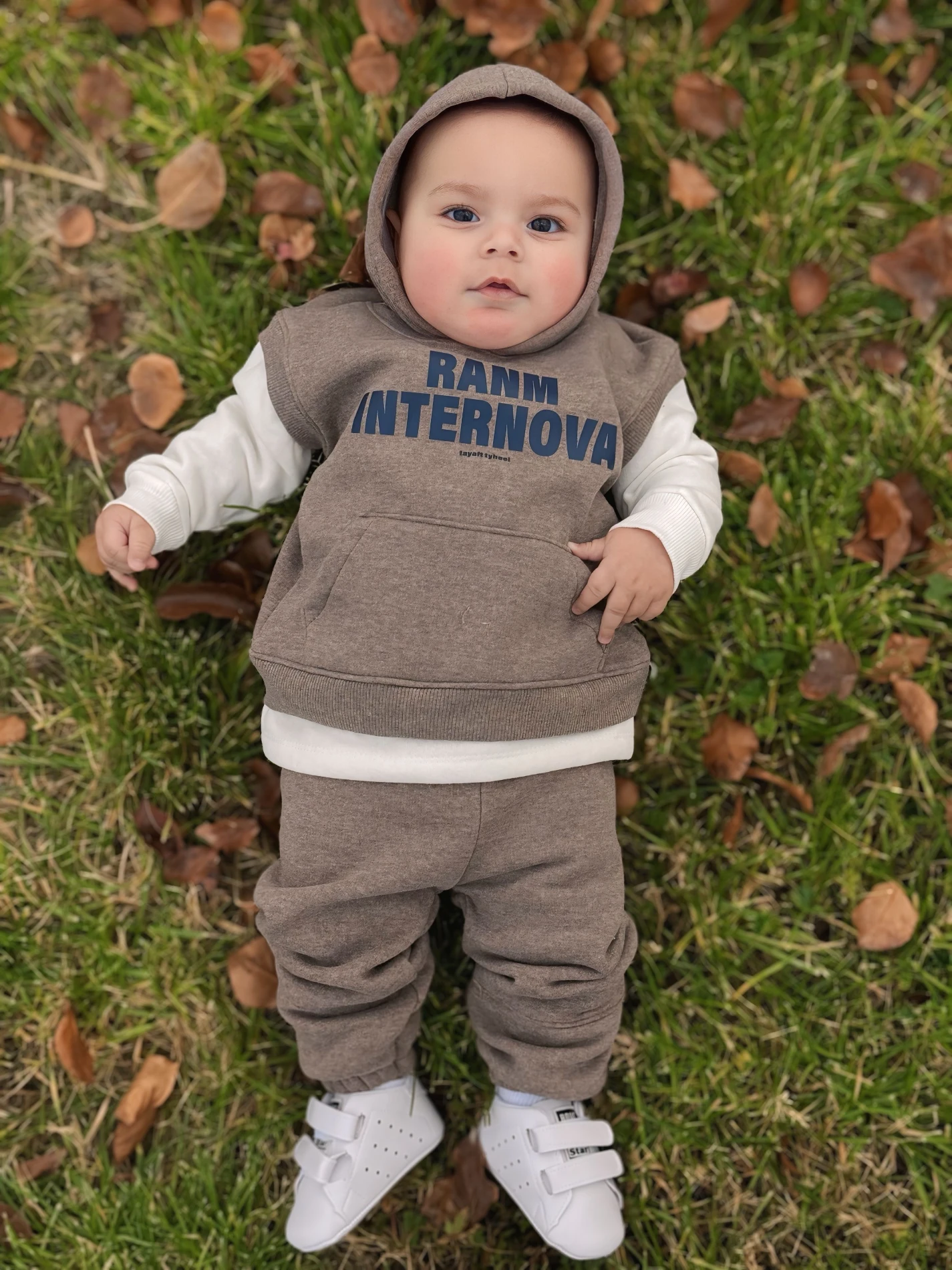 3 İp Şardonlu Spor Sweatli 2’li Takım