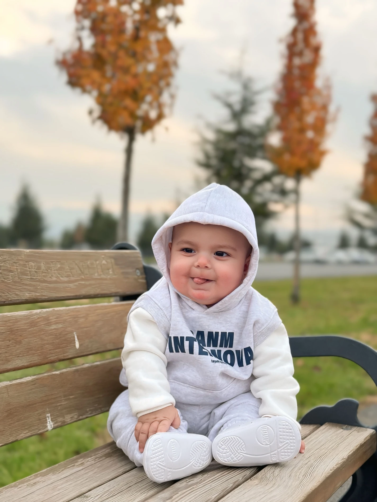 3 İp Şardonlu Spor Sweatli 2’li Takım