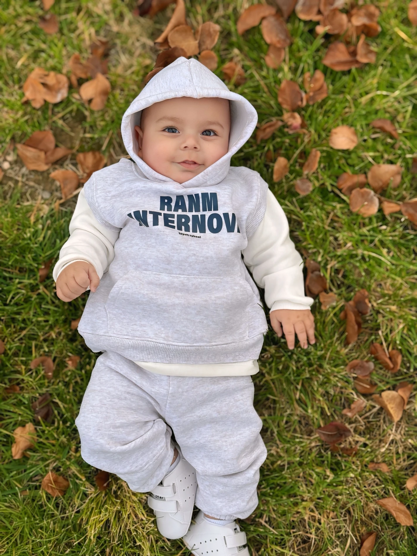 3 İp Şardonlu Spor Sweatli 2’li Takım