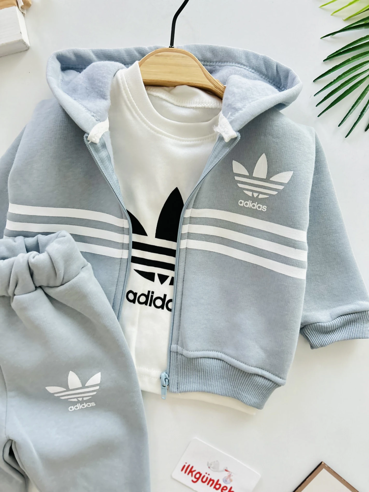 Marka 3 İp Şardonlu Kışlık Premium Kalite 3’lü Takım