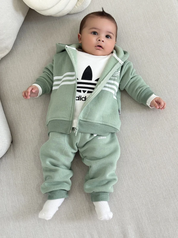 Marka 3 İp Şardonlu Kışlık Premium Kalite 3’lü Takım