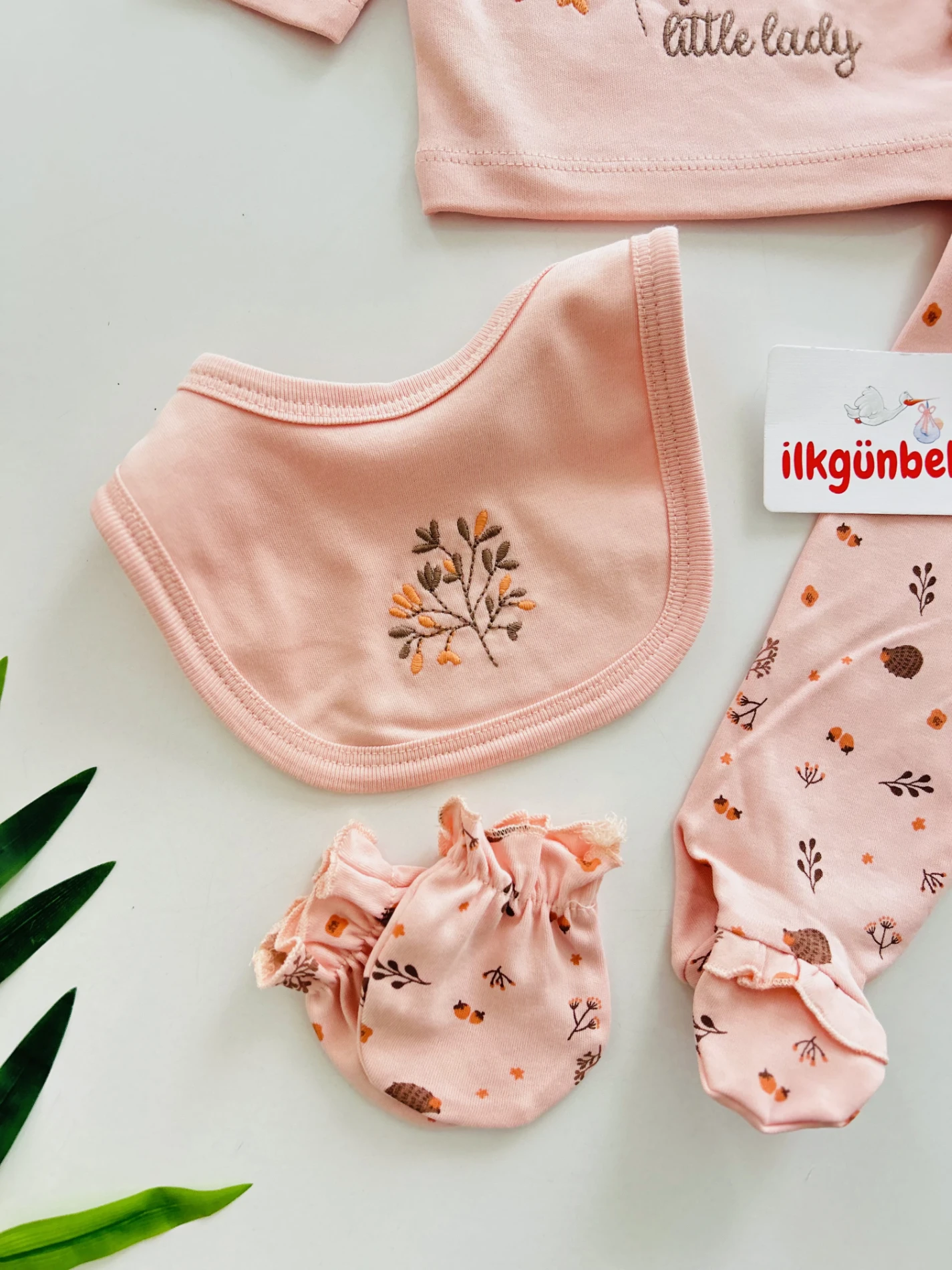 Little Lady %100 Pamuk 5 Parça Yenidoğan Set