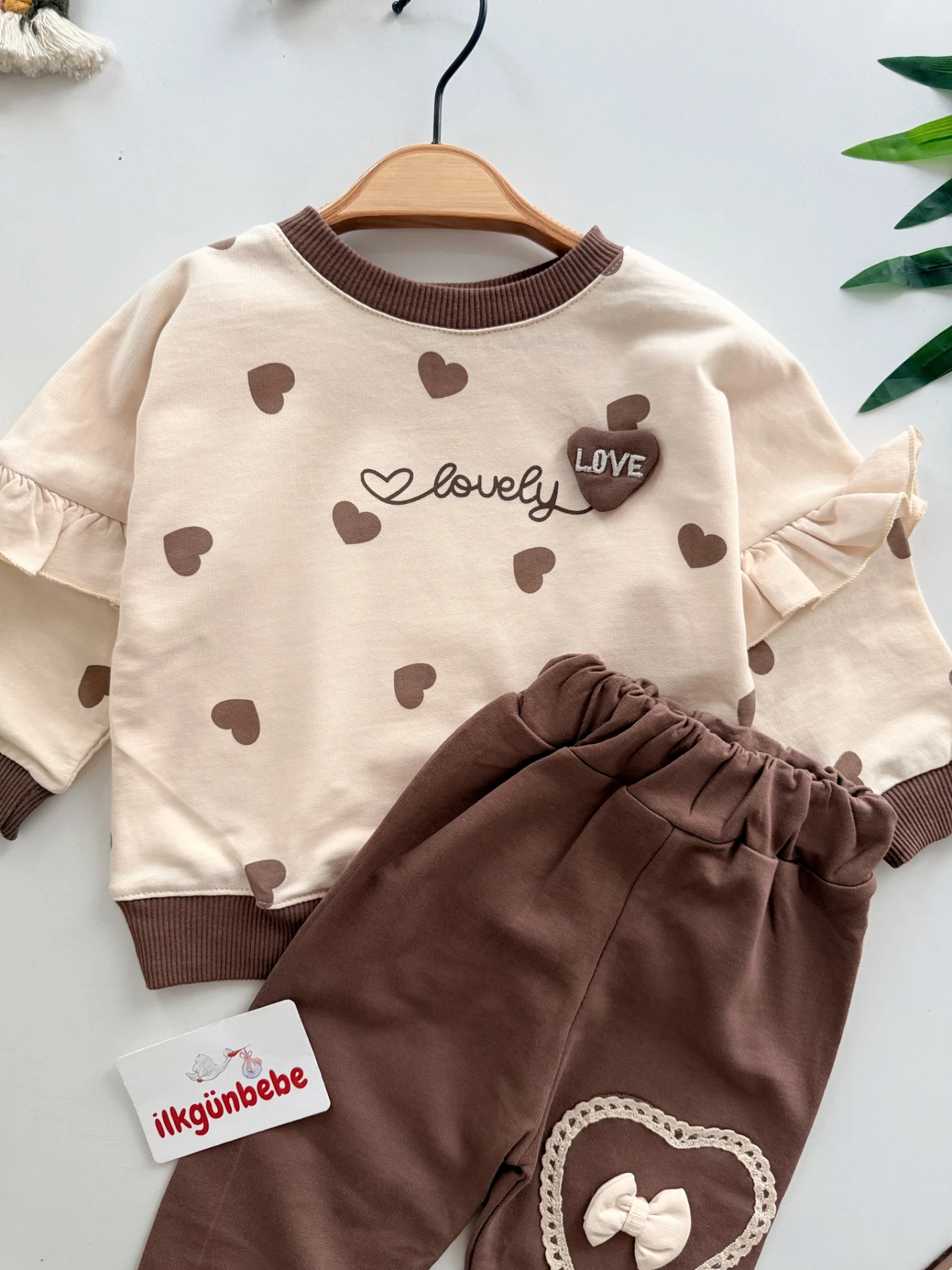 Lovely Kalp Desenli Mevsimlik Takım
