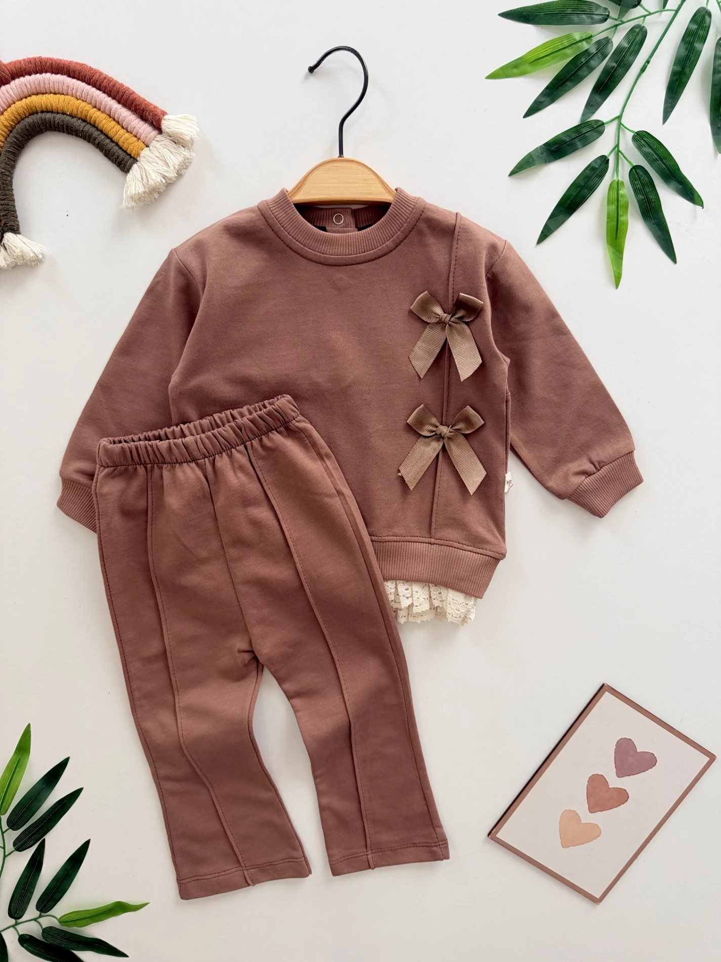 Çift Fiyonklu İspanyol Pantalonlu Mevsimlik Takım