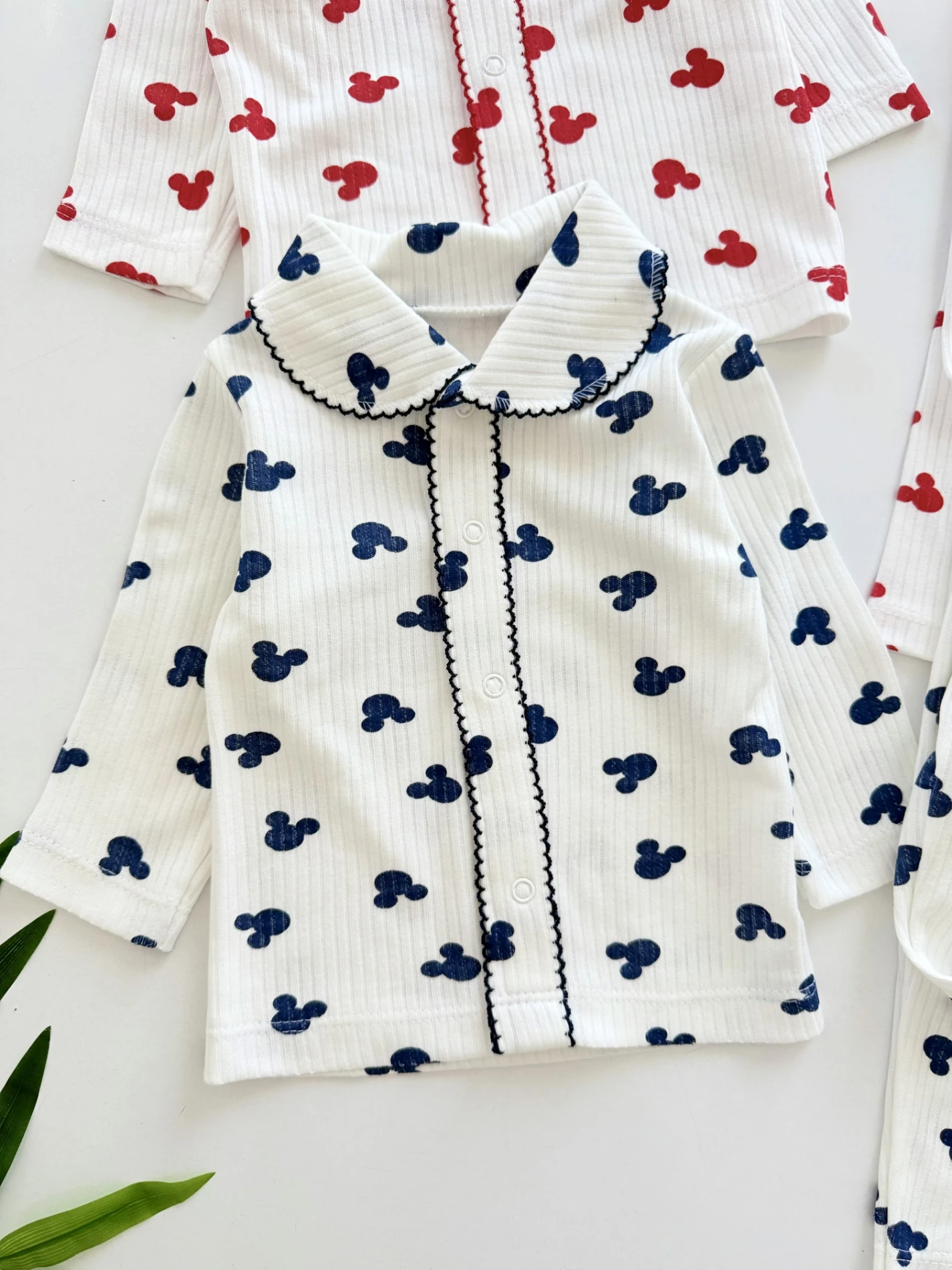 Bebe Yakalı %100 Pamuk Pijama Takımı