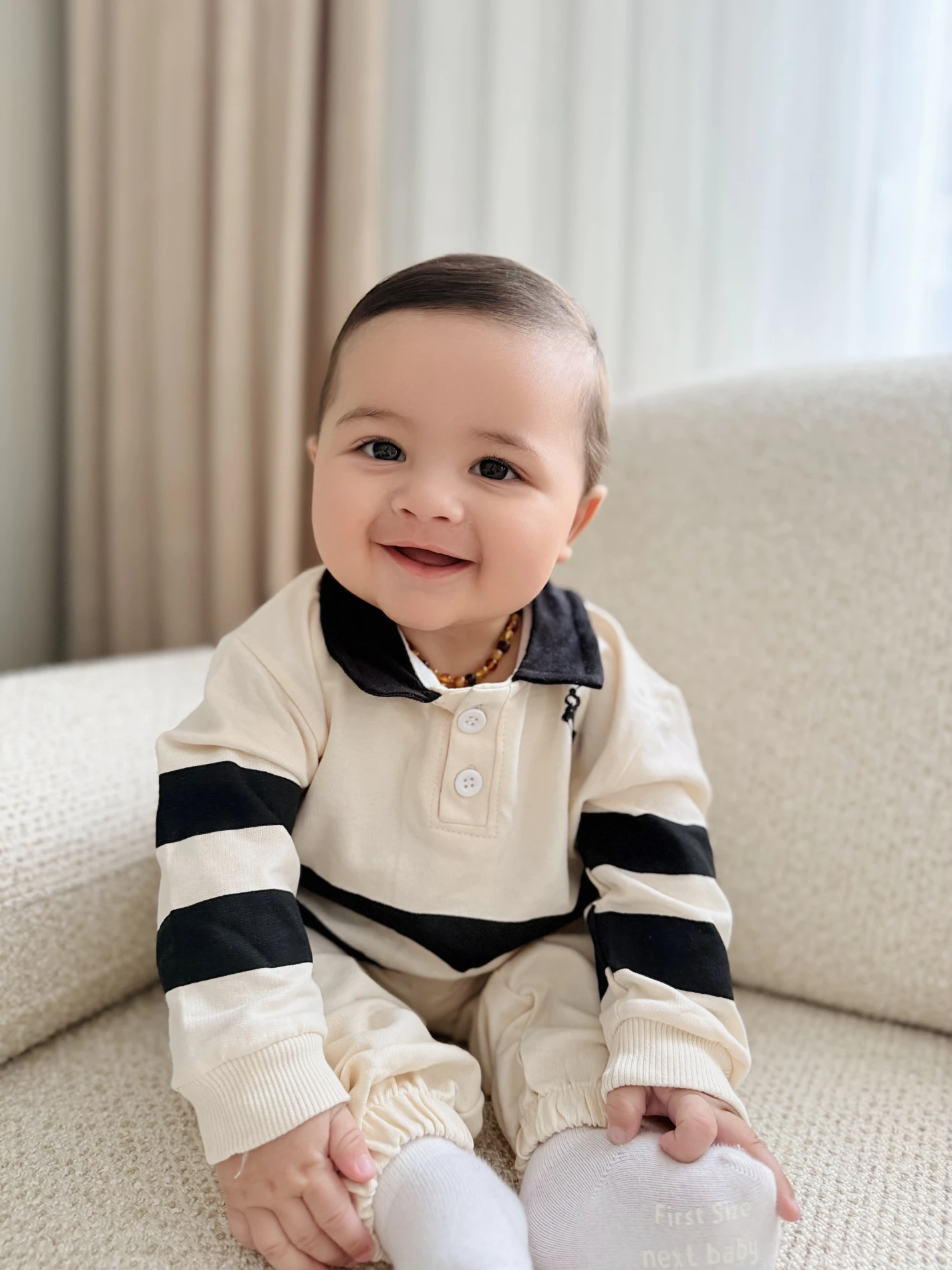 Marka Çizgili %100 Pamuk 2’li Takım