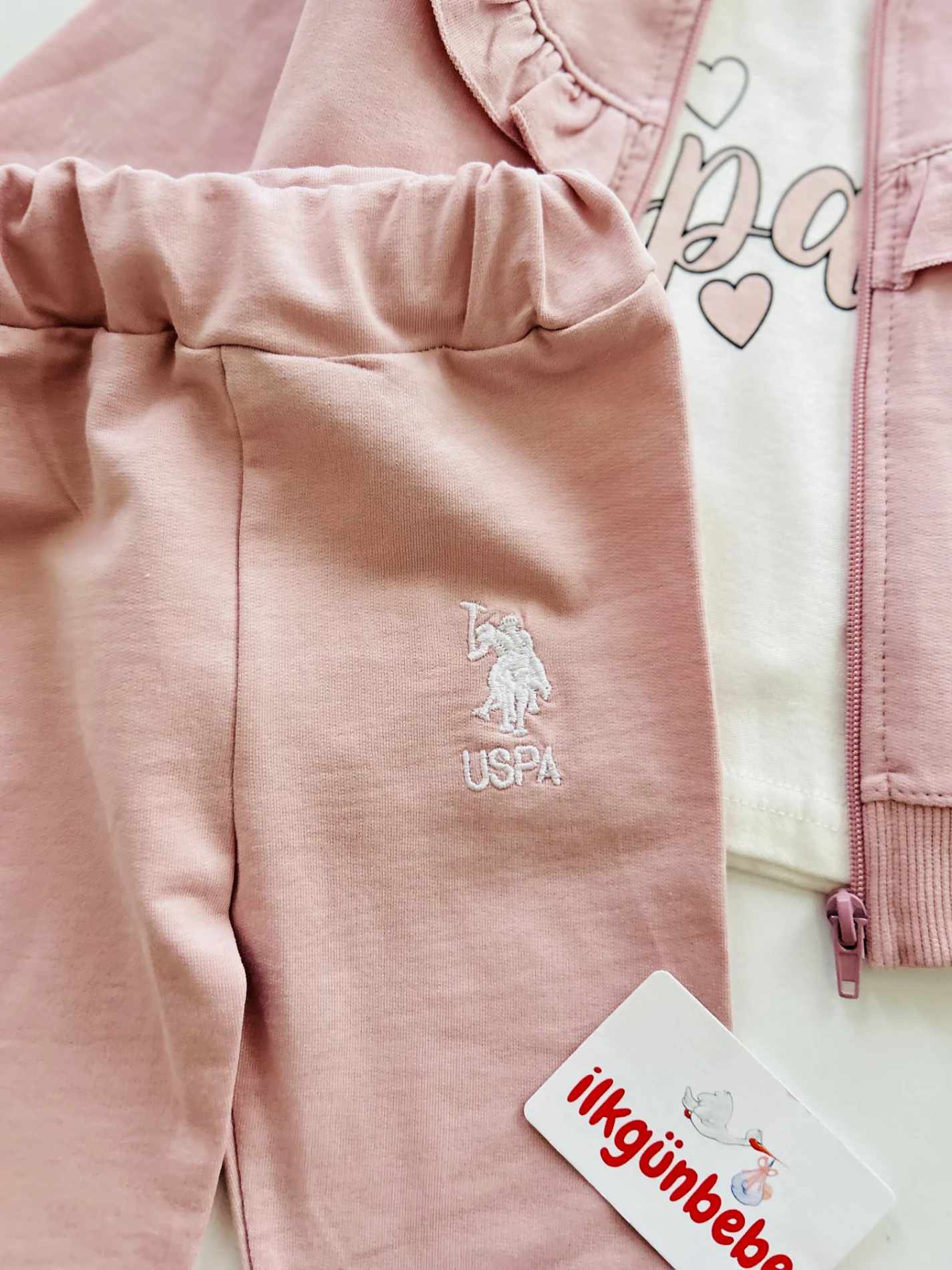 Marka Hırkalı 3 Parça %100 Pamuk Takım