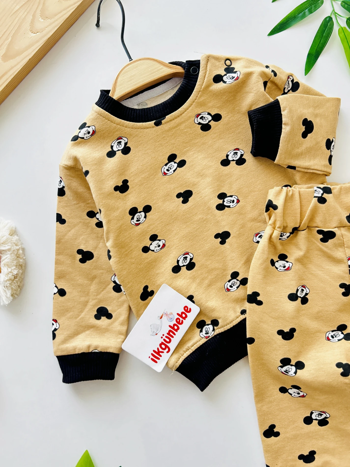 Mickey Mouse %100 Pamuk 2’li Mevsimlik Takım