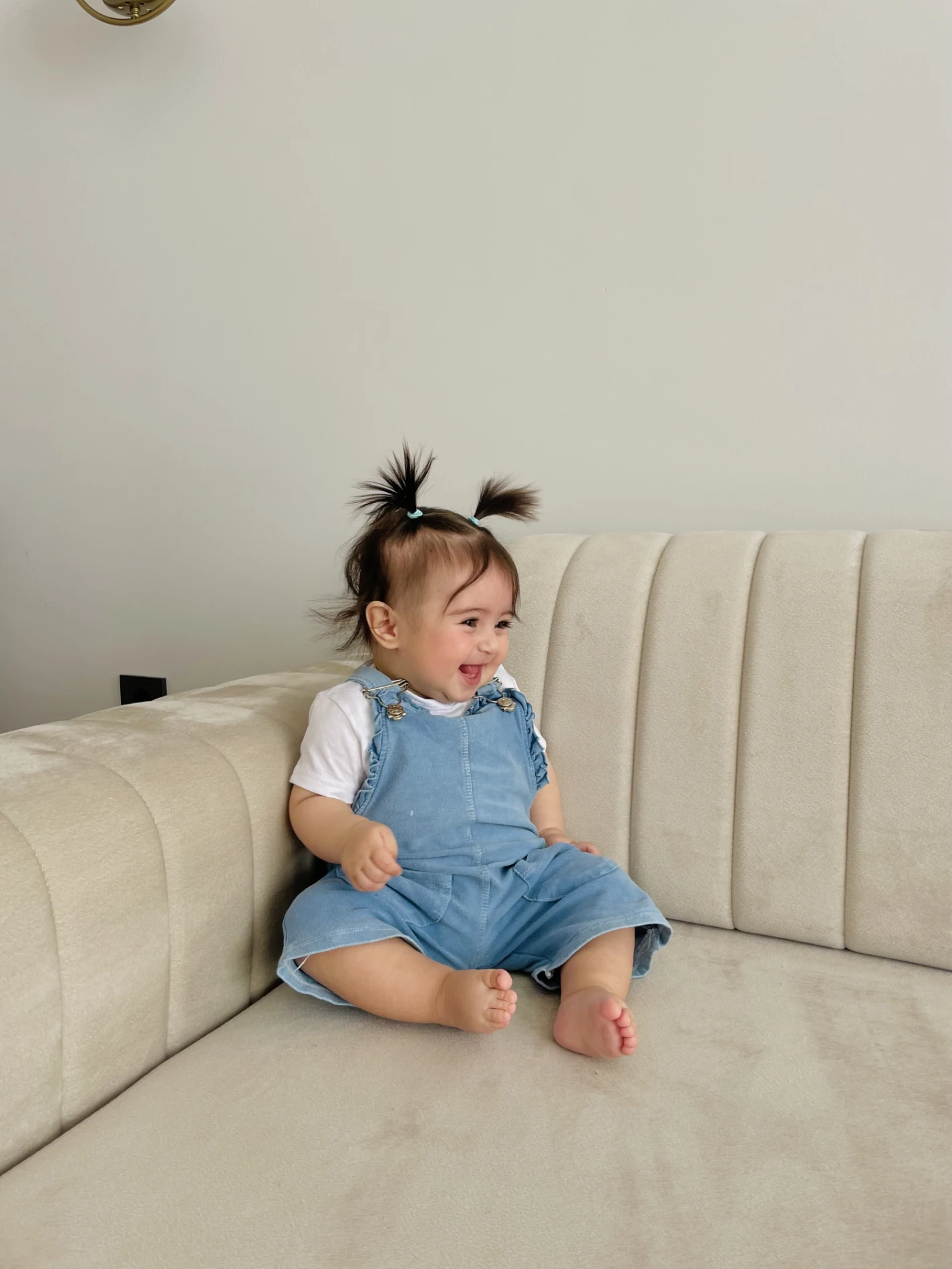 Ananas Desenli Likralı Yumuşacık Kot Kumaş Jileli 2’li Set