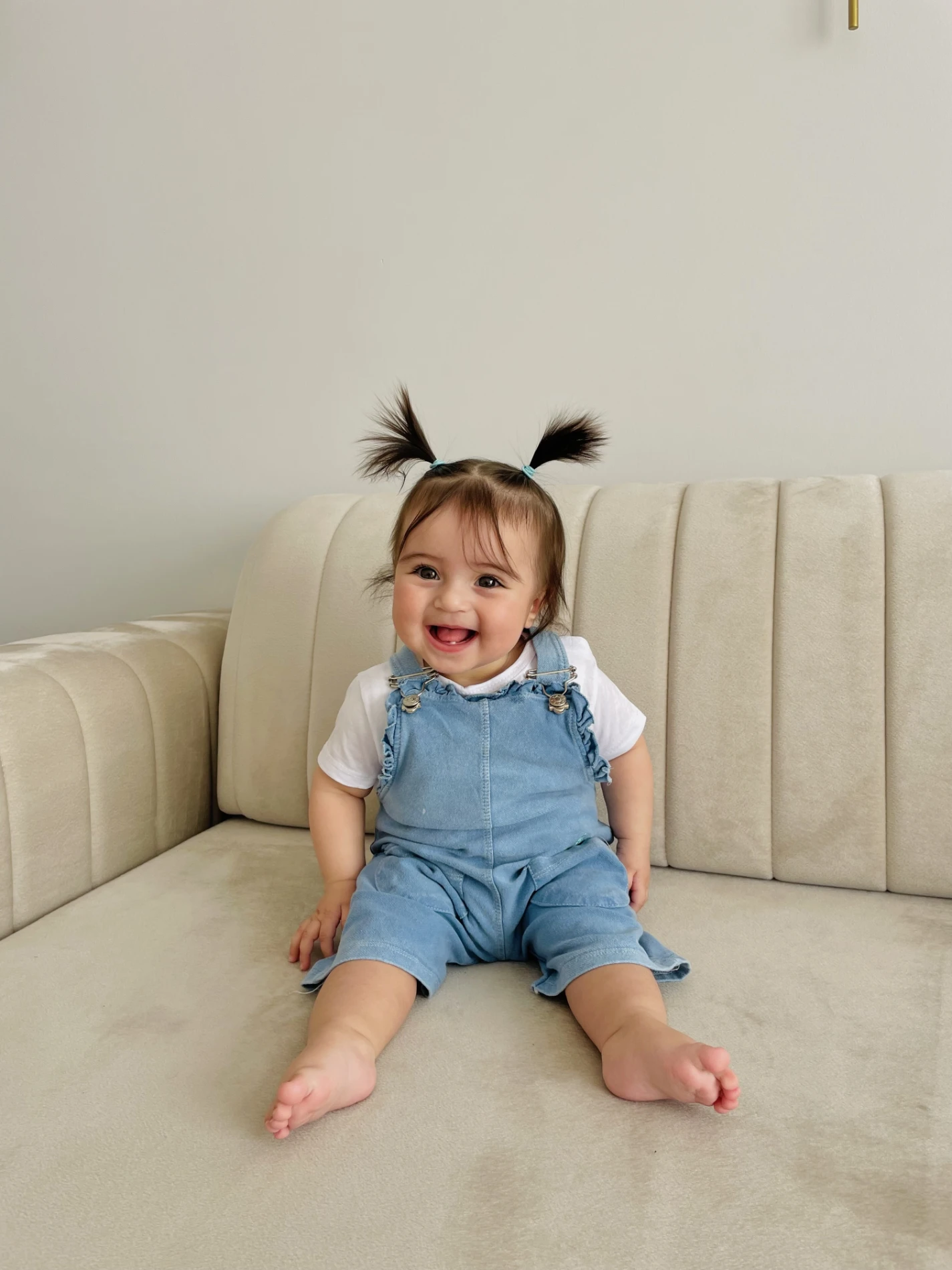 Ananas Desenli Likralı Yumuşacık Kot Kumaş Jileli 2’li Set