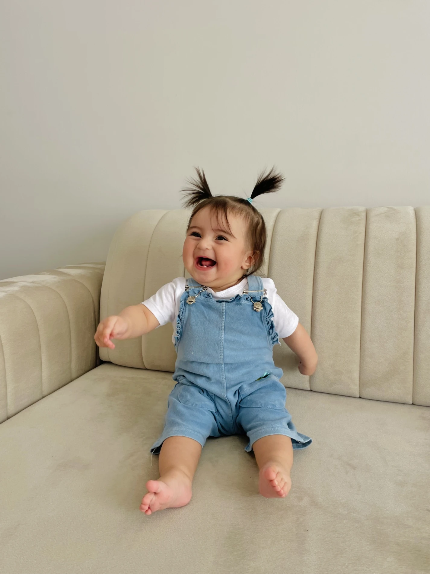 Ananas Desenli Likralı Yumuşacık Kot Kumaş Jileli 2’li Set