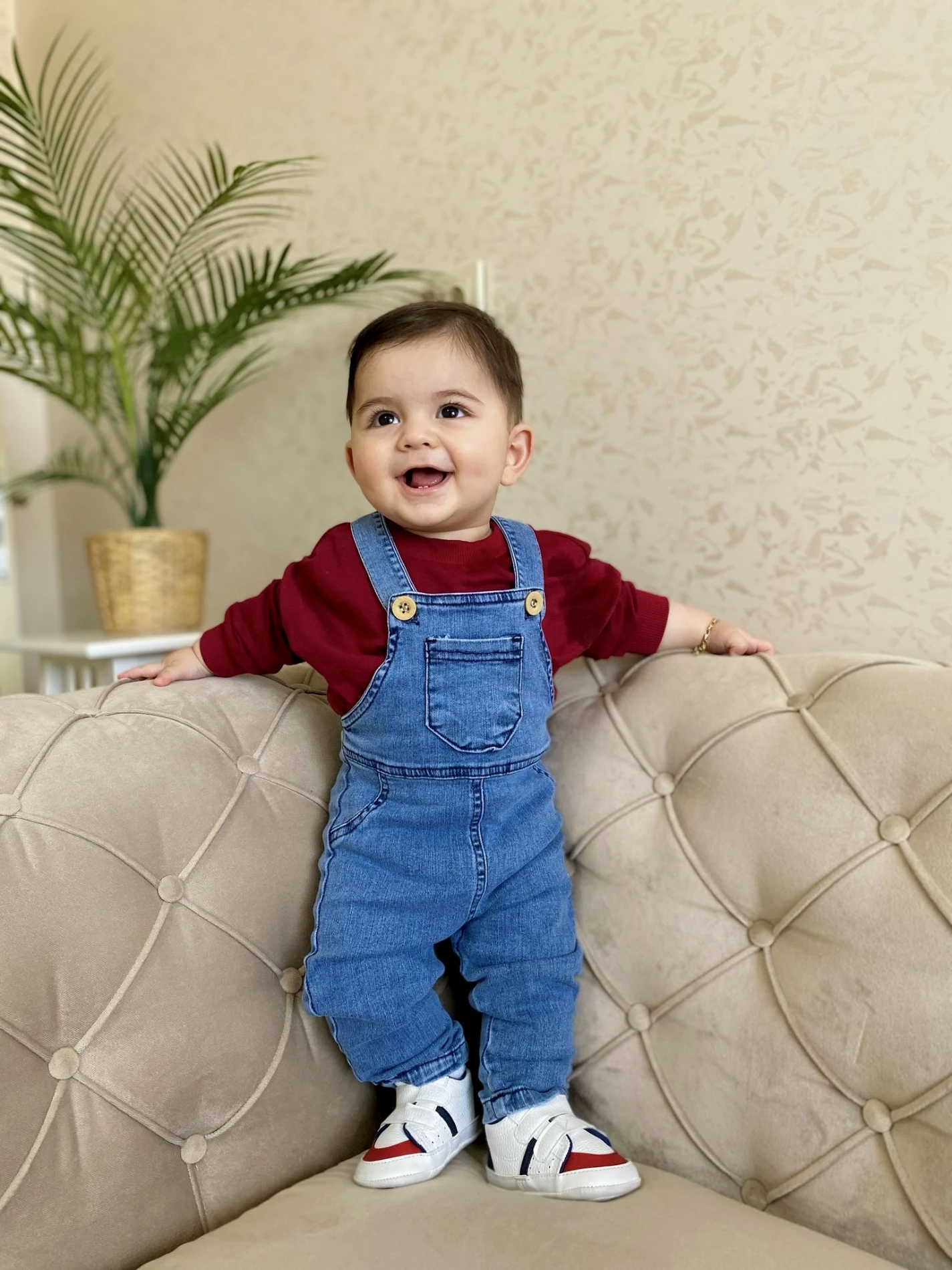 Likralı Yumuşacık Denim Esnek Kot Salopetli Sweatli 2’li Cool Unisex Takım
