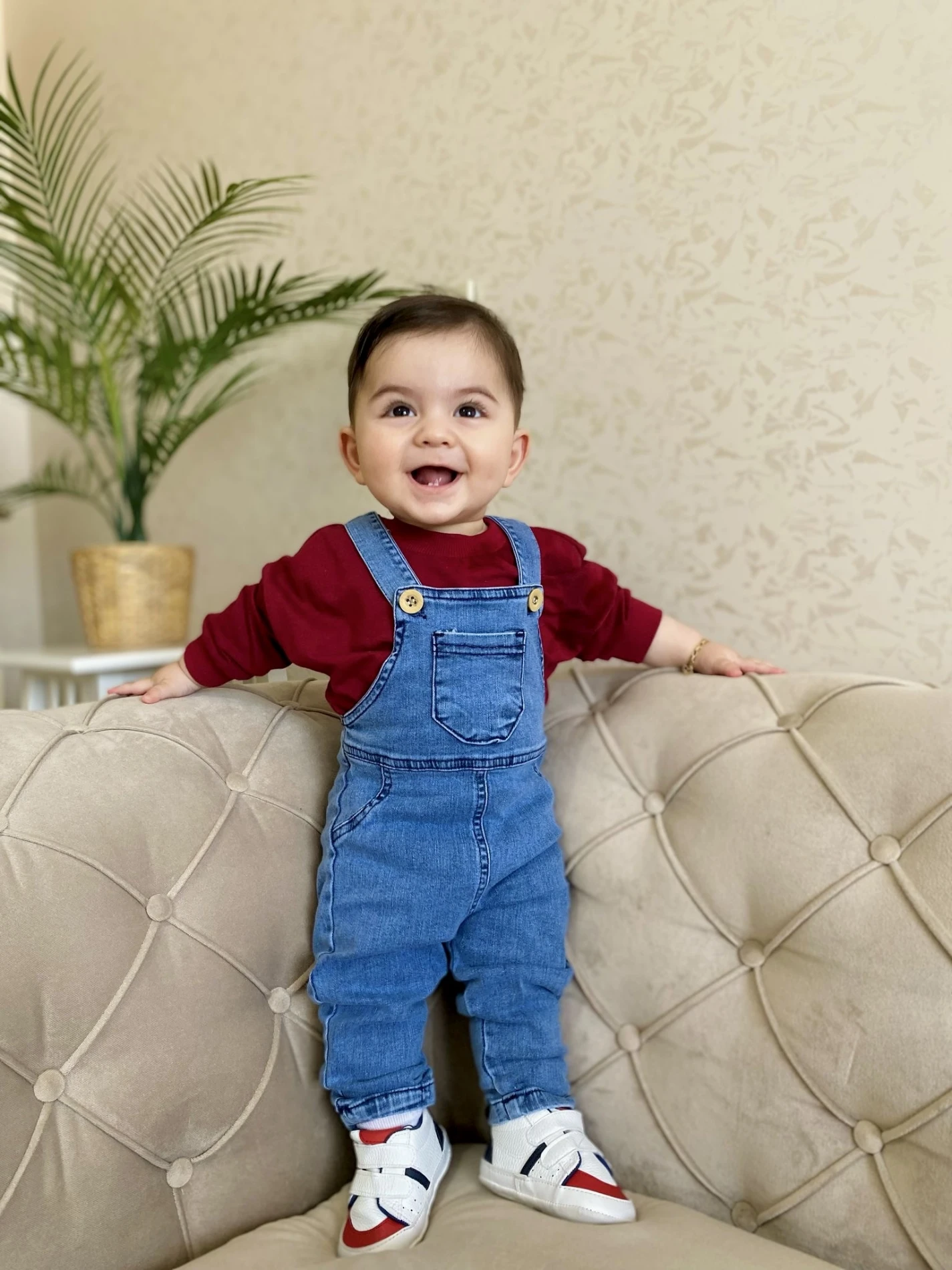 Likralı Yumuşacık Denim Esnek Kot Salopetli Sweatli 2’li Cool Unisex Takım