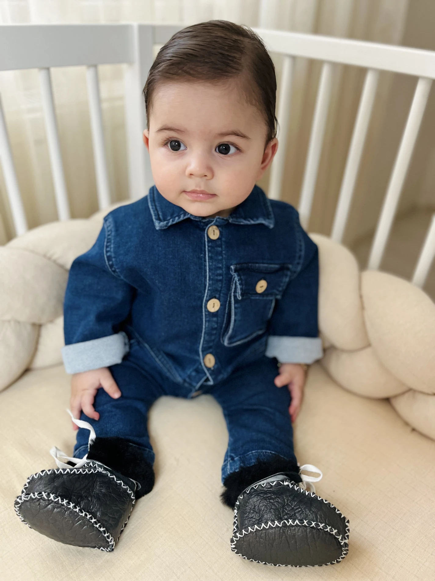 Likralı Yumuşacık Lacos Yaka %100 Pamuk Premium Kalite Likralı Esnek Unisex Kot Tulum