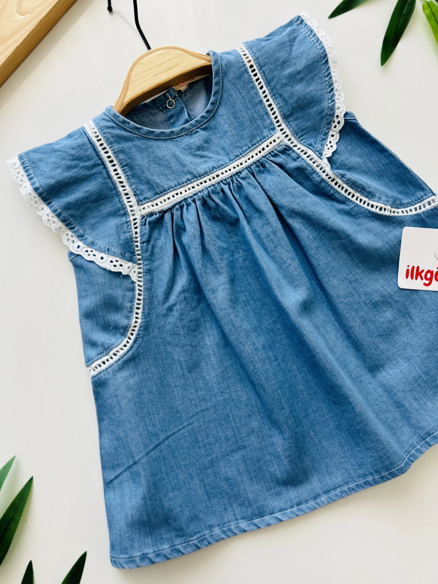 Premium Kalite Denim Yazlık Kot Elbise