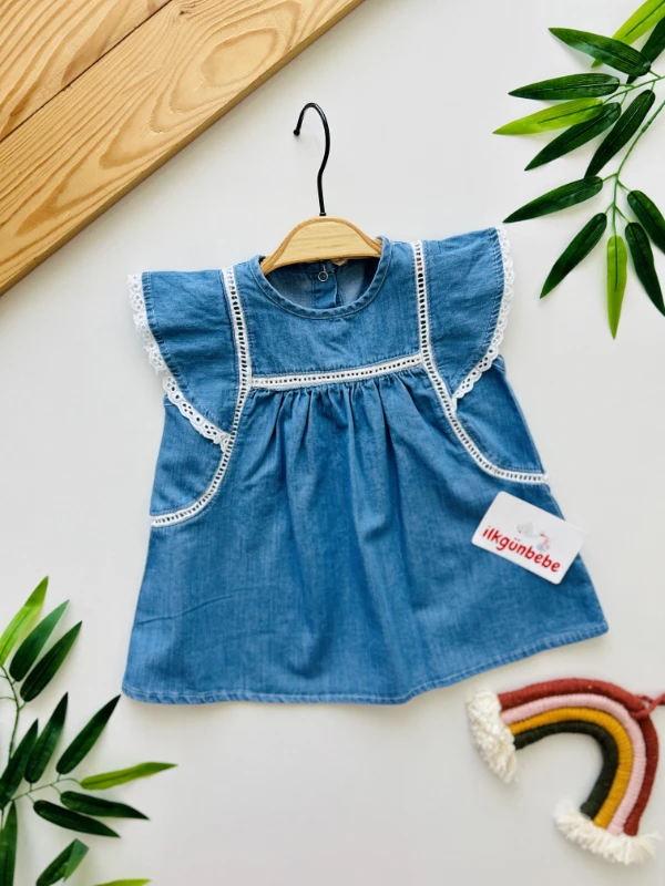 Premium Kalite Denim Yazlık Kot Elbise