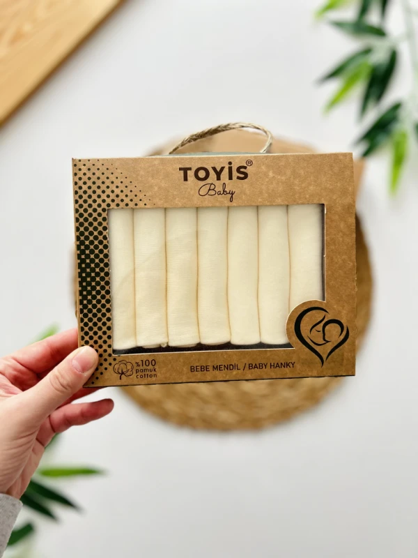 %100 Pamuk 7’li Ağız Mendil Set