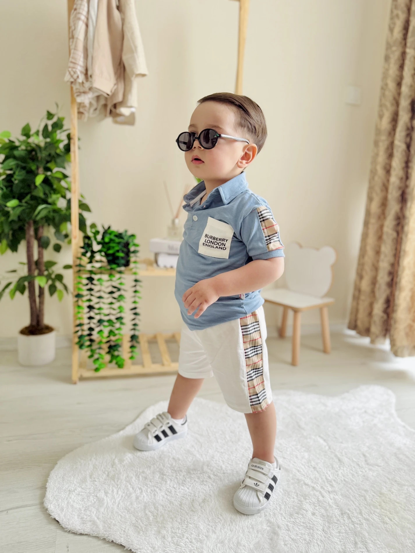 Burberry Polo Yaka 2’li Yazlık Şortlu Takım