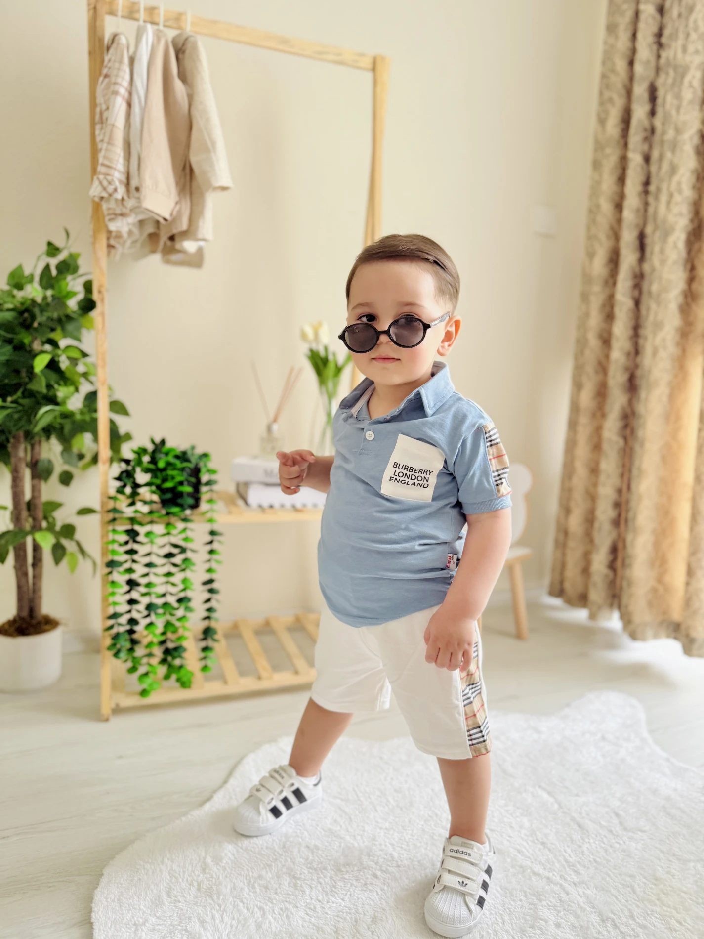 Burberry Polo Yaka 2’li Yazlık Şortlu Takım